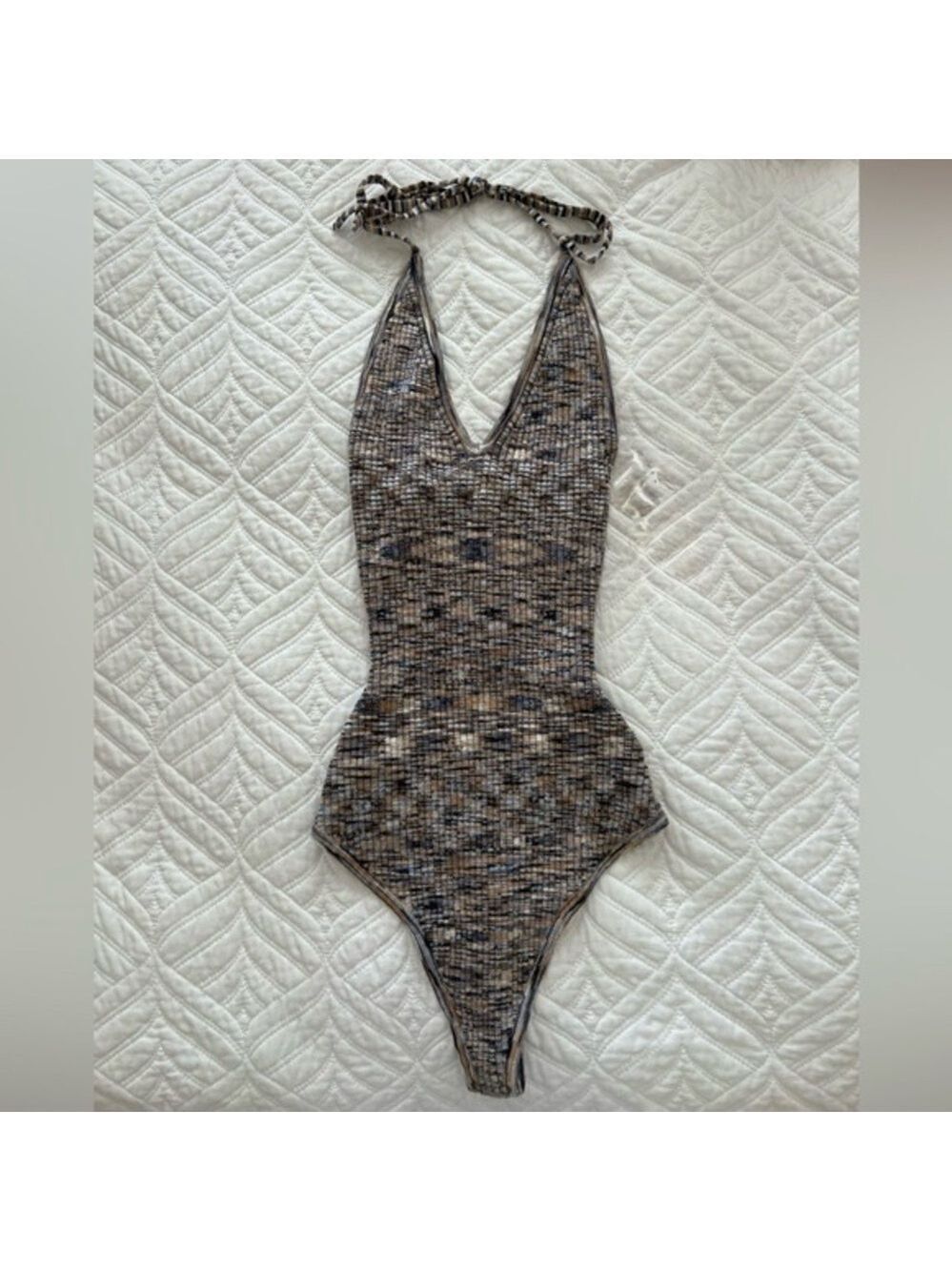 Abercrombie & Fitch Multicolor Patterned Bodysuit